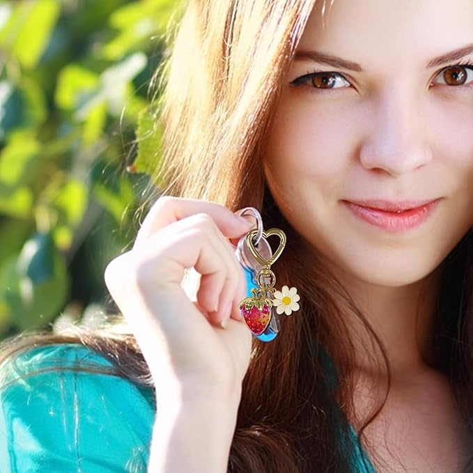 DDTKZC Keychain Sunflower Bee Bag Charms Purse,Key Chains-Car Keyrings Womens Cute,Ieather Backpack/handbag Pendant