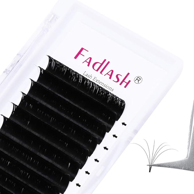 Easy Fan Voume Lashes, C Curl 0.03 15mm Automatic Blooming 4D 5D 6D 7D Volume Lash Extension Supplies Self Fanning 8D 10D Flower Lashes by FADLASH