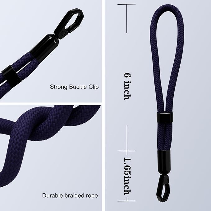 Phone Lanyard, 2 Pack Adjustable Cell Phone Lanyard Hand Phone Wrist Strap with Tether Tabs for Smartphones