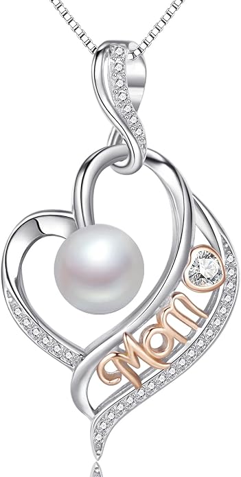 LEIDANY Mothers Day Gifts for Mom -Grandma Mom from Daughter Son, Gifts for Wife Nana Mother Birthday-Christmas Day for Women Her Jewelry Gift, Pearl Necklaces