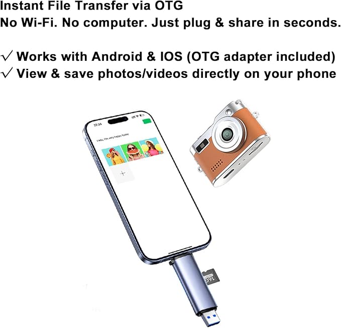 Keychain Retro Camera，Mini Micro Digital Tiny Digital Photo Camera，1080P FHD Tiny Portable Small Cameras Pocket Video Recorder，for Travel Study Recording (White-No Memory Card)