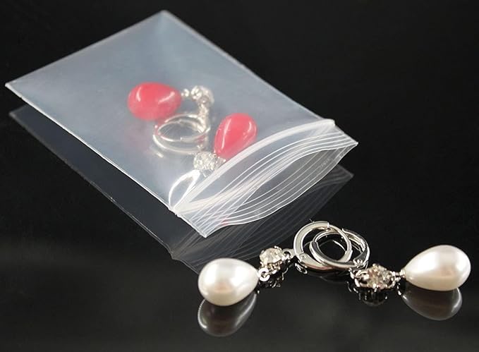 Small Plastic Bags,Jewelry Bags,Small Baggies,Tiny Bag,Mini Baggies,for Storage,Pill,Bead,Dime,Coin,Food,Snack,Candy,Earring,Necklace,Seed,Travel,Thick,8mil(two sides together), 2"×2.4", 1000PCS
