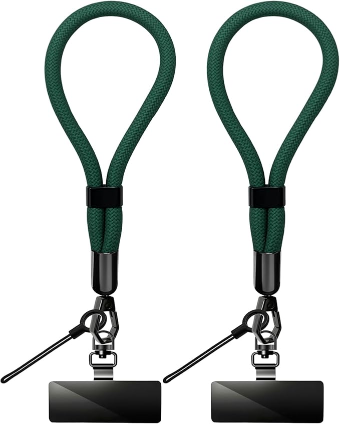 Phone Lanyard, 2 Pack Adjustable Cell Phone Lanyard Hand Phone Wrist Strap with Tether Tabs for Smartphones