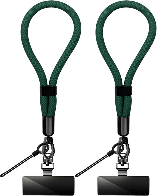 Phone Lanyard, 2 Pack Adjustable Cell Phone Lanyard Hand Phone Wrist Strap with Tether Tabs for Smartphones