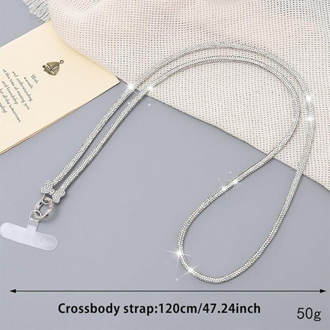 2Pcs Phone Crossbody Lanyard and Wrist Strap, Universal Cell Phone Lanyard Strap with 2Tether Tab