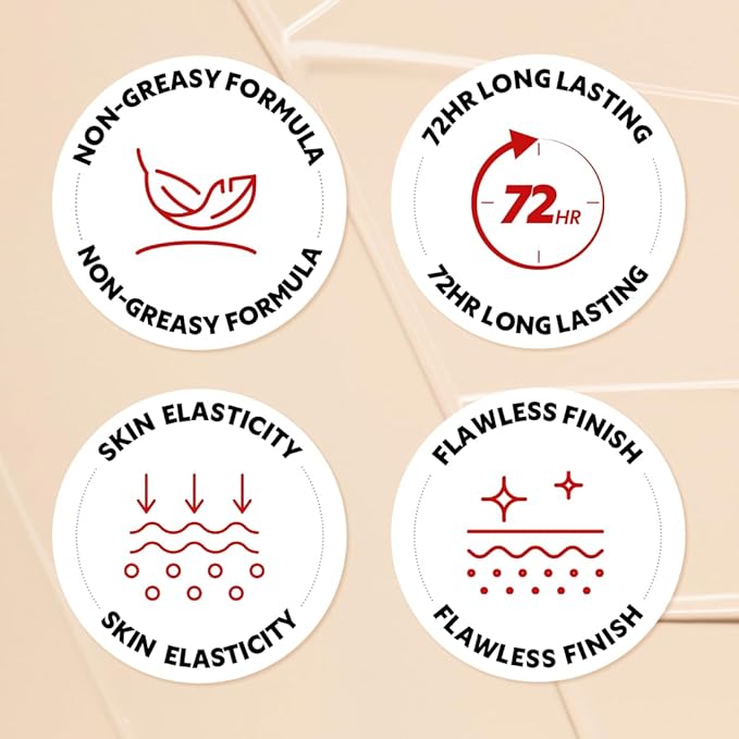 TIRTIR Mask Fit Red Cushion Foundation | Full coverage, Weightless, Skin fit, Satin Glow Finish, Korean Makeup BB Foundation, beauty, Tattoo cover up, Buildable (#33C Hazel, 0.63 Fl Oz)