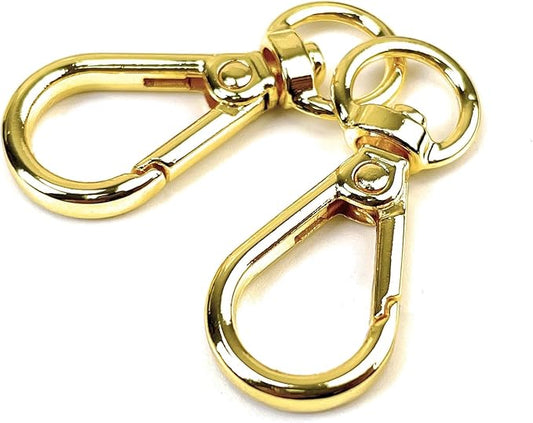 10 Pcs Heavy Duty Swivel Lobster Claw Clasps 3/8 Inch Push Gate Snap Hooks Trigger Clips for Handbag Purse Keychain