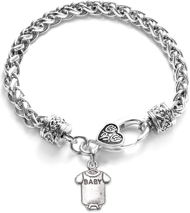 Inspired Silver - Silver Customized Charm Bracelet with Cubic Zirconia Jewelry