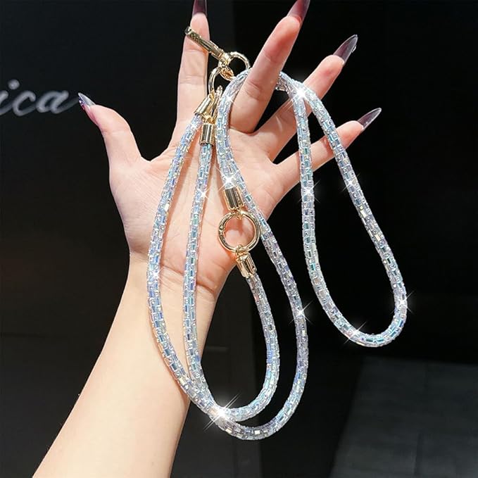 2Pcs Phone Crossbody Lanyard and Wrist Strap, Universal Cell Phone Lanyard Strap with 2Tether Tab