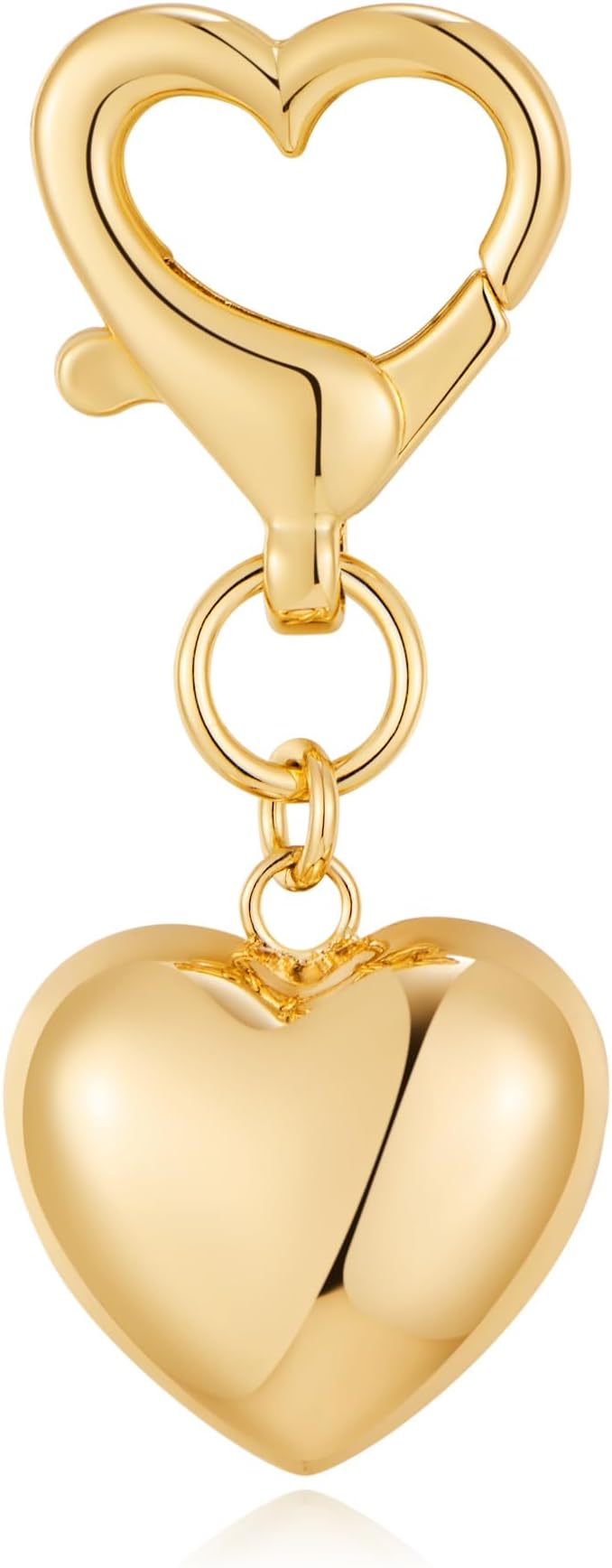 Heart KeyChain for Women Bagchain Gold Silver Fashion Keychains Accessories
