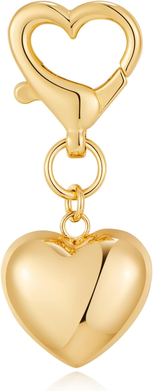Heart KeyChain for Women Bagchain Gold Silver Fashion Keychains Accessories