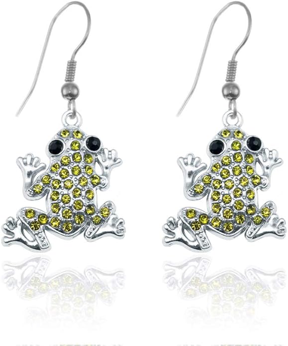 Inspired Silver - Silver Customized Charm French Hook Drop Earrings with Cubic Zirconia Jewelry
