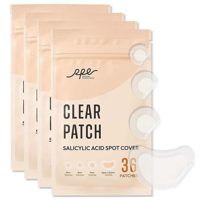 RPE Life Invisible Pimple Patches – 4 Sizes Miracle Patches for Pimples with Hydrocolloid & Salicylic Acid, Korean Acne Patches for Face, Zit Stickers, Blemish Patches, Acne Spot Dots – 144 Count