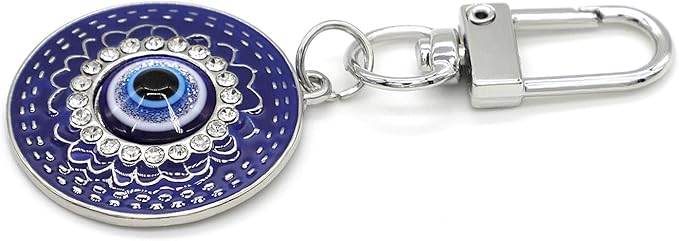 Evil Eye Keychain Hamsa Hand keychain Protection Charm for Men Women Car Key Ring Bag Purse Accessories