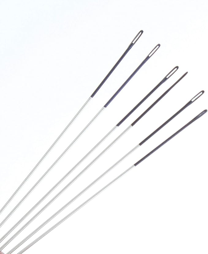 The Beadsmith ColorEYES Beading Needles, Size 10, 1 Pack (25 Needles), Black Colored Tip for Easy Identification of Size, Use for Loom Weaving Bead Work, Off-Loom Stitch & Jewelry Making w/Seed Beads