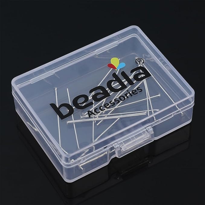 925 Sterling Silver Flat Head Pins 0.5x30mm 20pcs for Jewelry Making Findings
