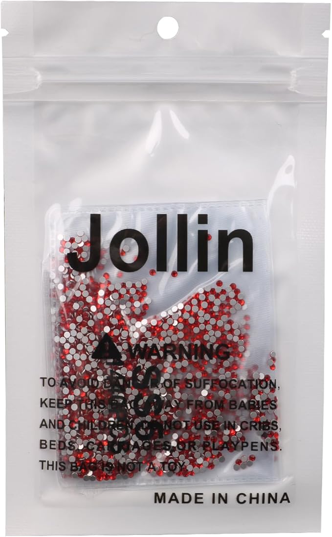 Jollin Glue Fix Crystal Flatback Rhinestones Glass Diamantes Gems for Nail Art Crafts Decorations Clothes Shoes(ss5 2880pcs, Siam)