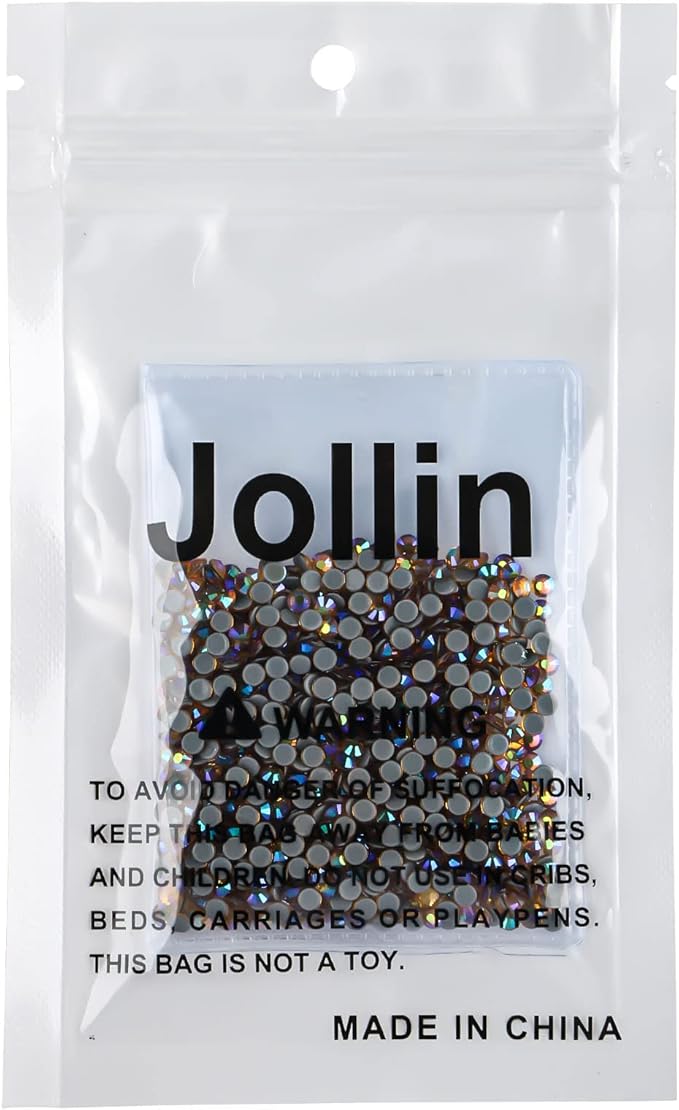 Hot Fix Crystal Flatback Rhinestones Glass Diamantes Gems 3.2mm(12ss 1440pcs, Topaz AB)