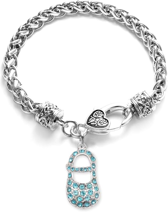 Inspired Silver - Silver Customized Charm Bracelet with Cubic Zirconia Jewelry