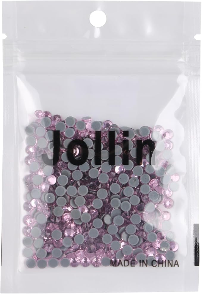 Hot Fix Crystal Flatback Rhinestones Glass Diamantes Gems 4.0mm(16ss 576pcs, Pink)