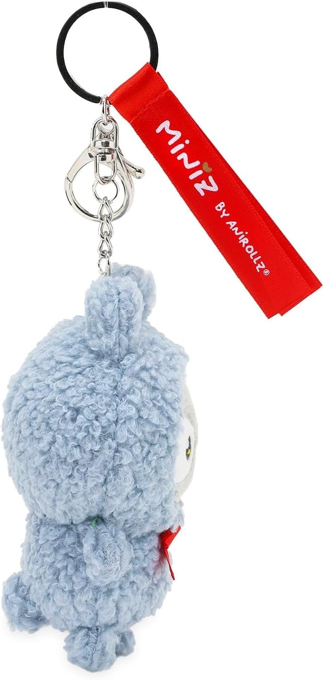 Anirollz Miniz Plush Charm Cute Stuffed Animal Keychain Kawaii Mini Bag Accessory Collectible Pocket Toy for Kids & Adults