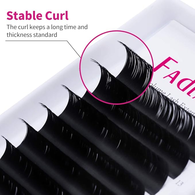 Lash Extension C D Curl Ellipse Eyelash Extensions .15 .20mm Flat Lashes Matte Single Lashes Classic Eyelash Extensions Individual Lashes (0.15-C, 12mm)