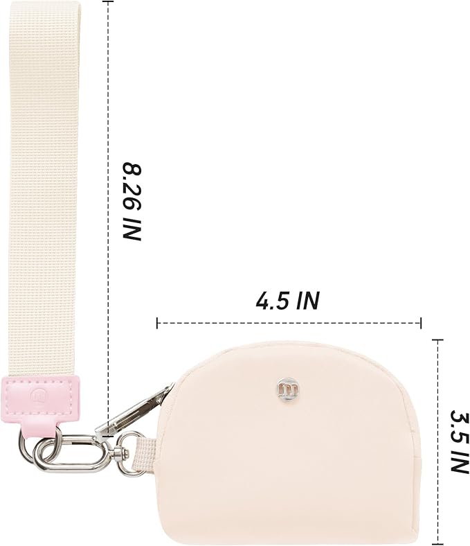 Mum's Memory Mini Zip Around Wristlet Wallet for Women Dual Pouch Wristlet Portable Wallet Coin Purse Mini Women Coin Pocket