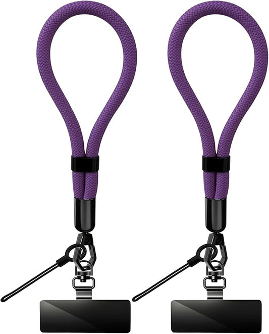 Phone Lanyard, 2 Pack Adjustable Cell Phone Lanyard Hand Phone Wrist Strap with Tether Tabs for Smartphones
