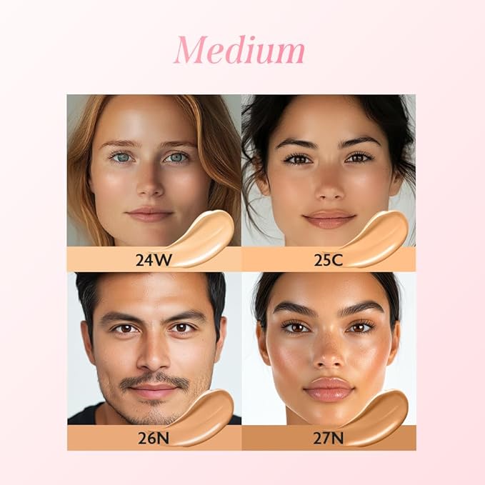milktouch Cushion Foundation, 24H Flawless Skin, Radiant Shine, No Oxidation, Long-Lasting, Non-Creasing, 60% Hydrating Skincare Infused Korean, Stocking Stuffers, Christmas Gifts (27N Chai)