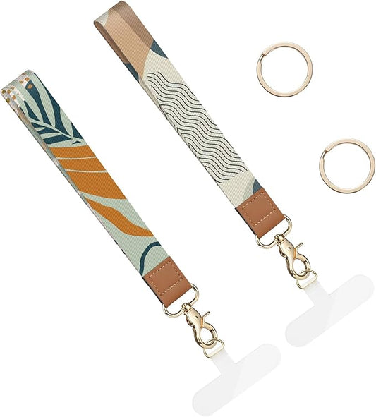2 Pack Phone Wrist Strap Keychain，Cell Phone Lanyard，for Key Chains Car Keys ID Badges Wallet Camera Wrist Strap