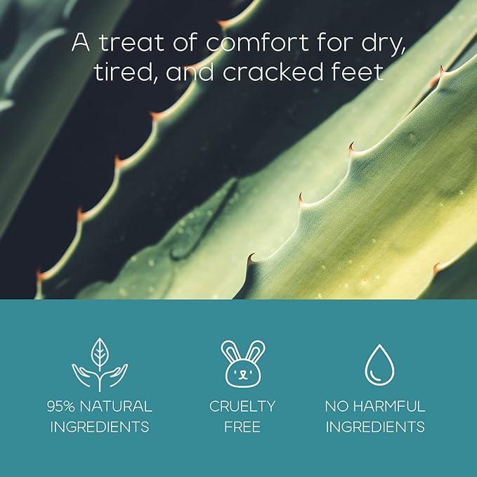 Skin Aesthetics Sea Salt & Aloe Foot Masks - Moisturizes & Exfoliates Dry, Cracked Feet, Hydrating Foot Mask - Dermatologist Tested Korean Skincare - Clean Beauty, Cruelty-Free - 3 Pairs