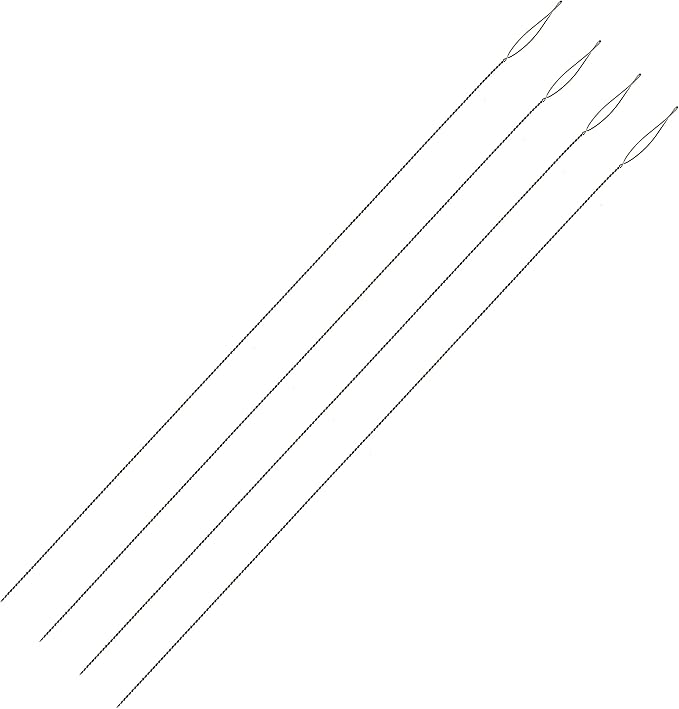 The Beadsmith Basic Elements Collapsible Eye Needles – 5 Inch Long – Flexible Twisted Wire – Large Eye, Easy to Thread – 4 Extra Heavy Needles