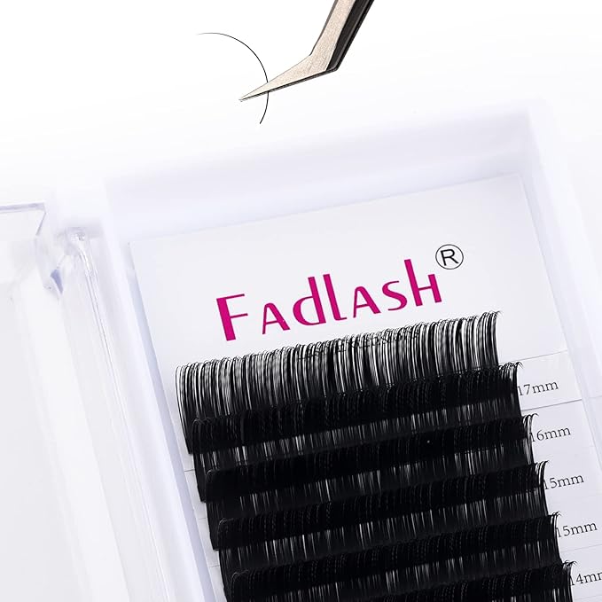 Lash Extensions 9-17mm Eyelash Extensions C Curl Silk Lash Extensions Classic Lash Extensions Soft Faux Mink Lash Extension Mixed Tray Eyelash Extension Supplies (0.15-C, 9-17mm)