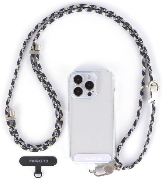 project-cb Cell Phone Lanyard 1,Phone Tether Tab 2,Phone Crossbody Strap,Lanyards for Around the Neck,Adjustable Phone Strap(Titanblue-S)