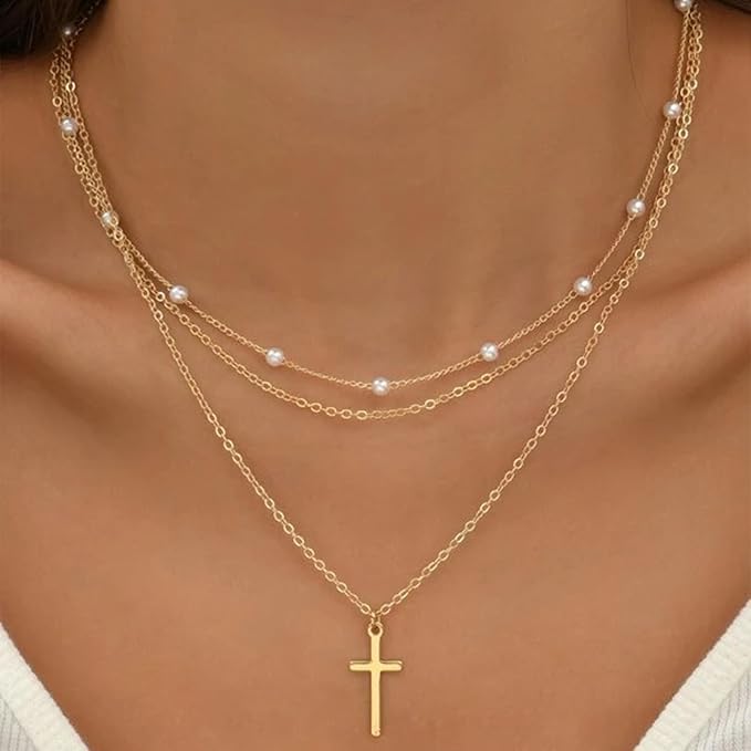 24PCS Gold Cable Necklaces for Jewelry Making 2MM 18K Gold Plated Stainless Steel Cable Link Chains Bulk for DIY Necklace