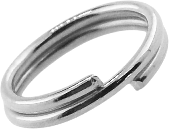 Mandala Crafts Assorted Stainless Steel Double Jump Rings for Jewelry Making - 800 Pcs Small Split Key Rings Set for Crafts, DIY Keychains, and Accessories