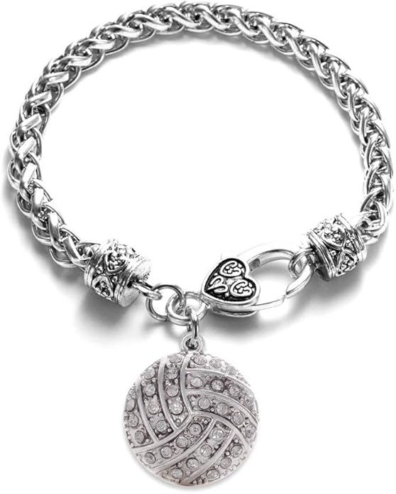 Inspired Silver - Silver Customized Charm Bracelet with Cubic Zirconia Jewelry