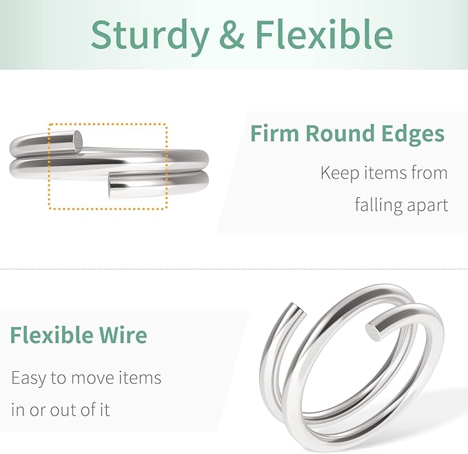 Uniclife 500 Pack 2/5 Inch Mini Split Jump Ring with Double Loops Small Metal Rings Connectors for Jewelry Necklaces Bracelets Earrings Crafts Ornaments and DIY Arts