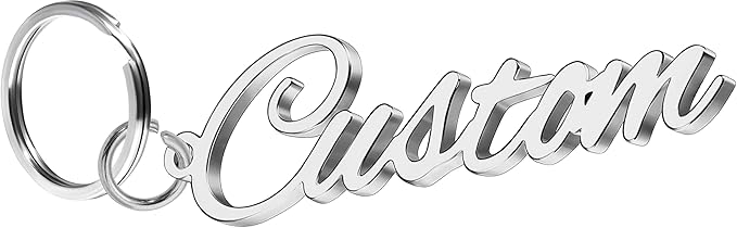 Personalized Name Keychain Custom Stainless Steel Letters Pendant as Special Christmas Gift for Women Girls