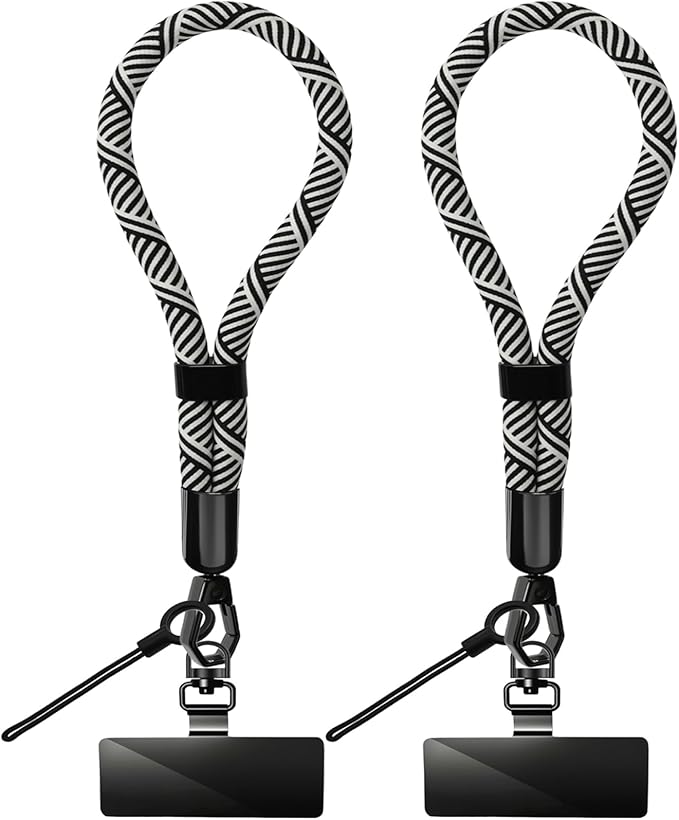Phone Lanyard, 2 Pack Adjustable Cell Phone Lanyard Hand Phone Wrist Strap with Tether Tabs for Smartphones