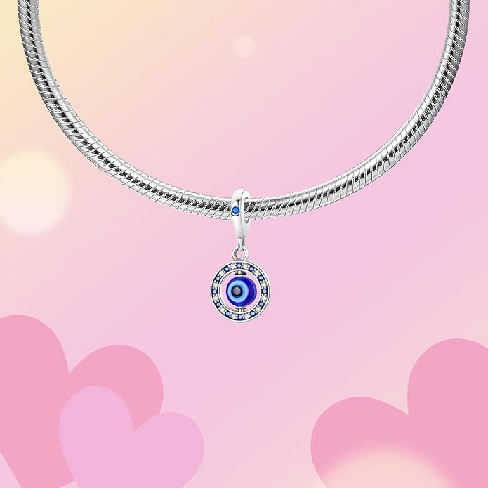 Hamsa Hand Dragon Bible Cross Prayer Charm 925 Sterling Silver Charms Fits Women's Charm Bracelet and Necklace Bead Charms Jewelry Gifts for Sister Friend