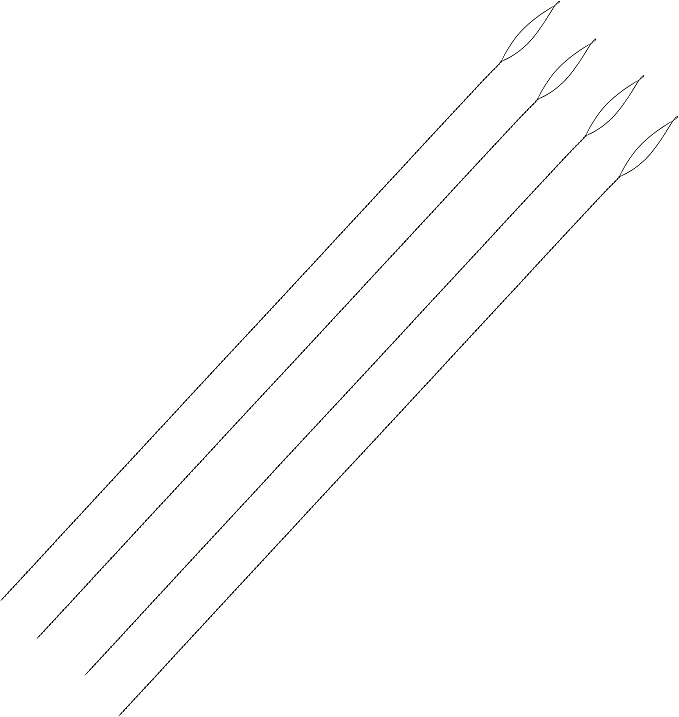 The Beadsmith Basic Elements Collapsible Eye Needles – 5 Inch Long – Flexible Twisted Wire – Large Eye, Easy to Thread – 4 Extra Fine Needles