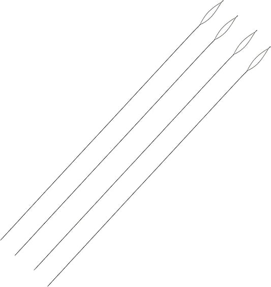 The Beadsmith Basic Elements Collapsible Eye Needles – 5 Inch Long – Flexible Twisted Wire – Large Eye, Easy to Thread – 4 Extra Fine Needles
