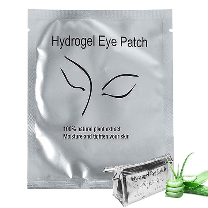 Qleng Eye Pads Lash Extensions Kit, 110 Pairs Hydrogel Patch Gel Pad Beauty Makeup Tool for Under Eyes Eyelash Extension
