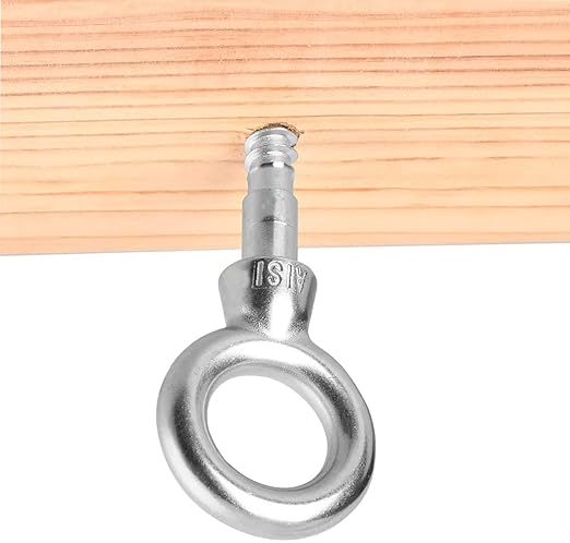 Abimars Eye Bolts by Load Capacity 1000lbs, 4PCS M10 316 Stainless Steel Eye Hooks Screw in Heavy Duty for Hanging Hammocks, Swing Chairs, Heavy-Duty Suspension