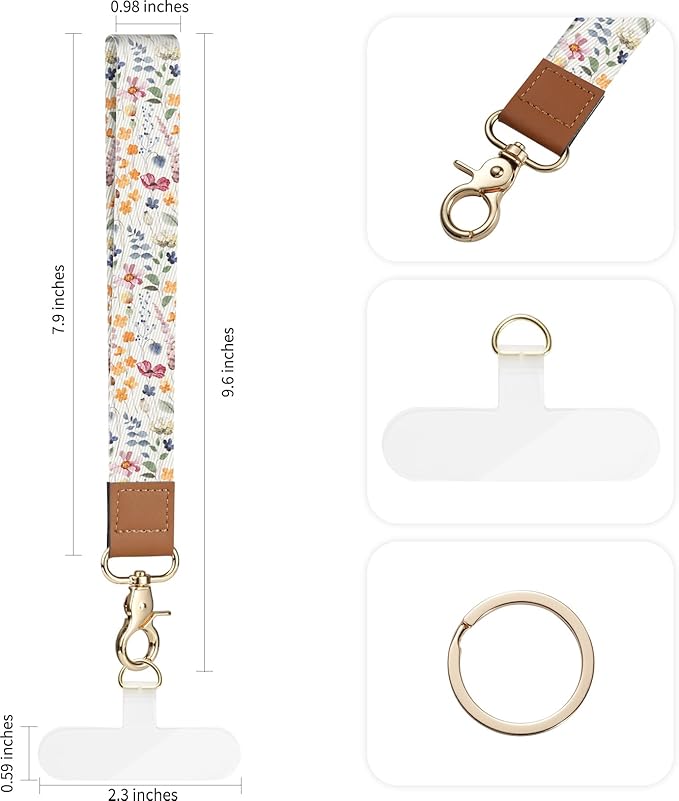 2 Pack Phone Wrist Strap Keychain，Cell Phone Lanyard，for Key Chains Car Keys ID Badges Wallet Camera Wrist Strap