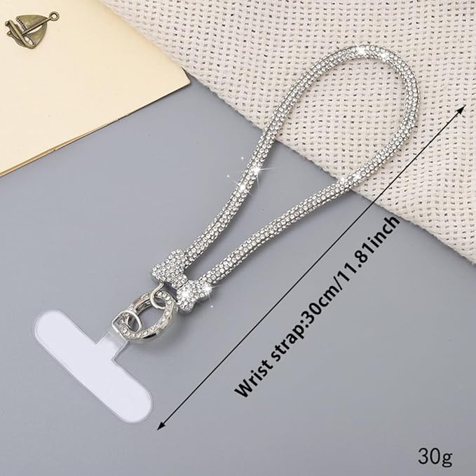 2Pcs Phone Crossbody Lanyard and Wrist Strap, Universal Cell Phone Lanyard Strap with 2Tether Tab