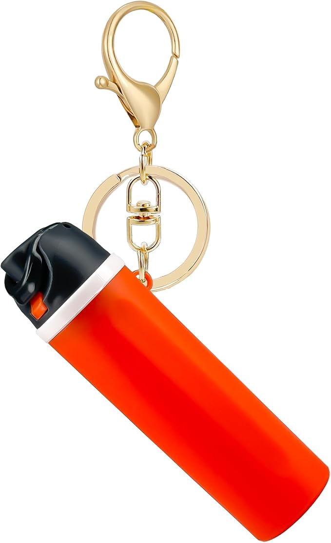 Mini Trendy Bottle Keychain Accessories Compatible with Owala Water Cute Tumbler Cup Chapstick Lip Balm Holder Charms