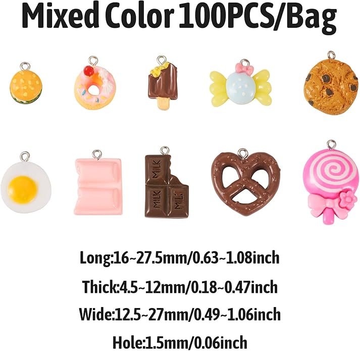 Craftdady Resin Plastic Miniature Food Snack Pendants Charms Ice Drink Juice Pendants Cute Bottle Fruit Keychain Charms Hang Ornament for DIY Craft Earring Bracelet Necklace Jewelry Making