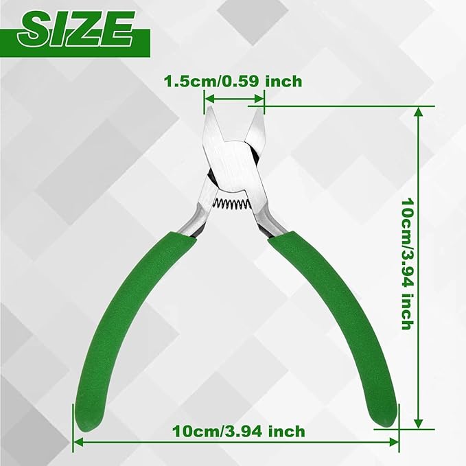 SPEEDWOX 5 Inch Short Flat Nose Pliers for Jewelry Making - Smooth Jaw Spring Loaded Pliers with Comfort Grip, Wire Bending Wrapping Straightening Tool & Beading Craft DIY Projects